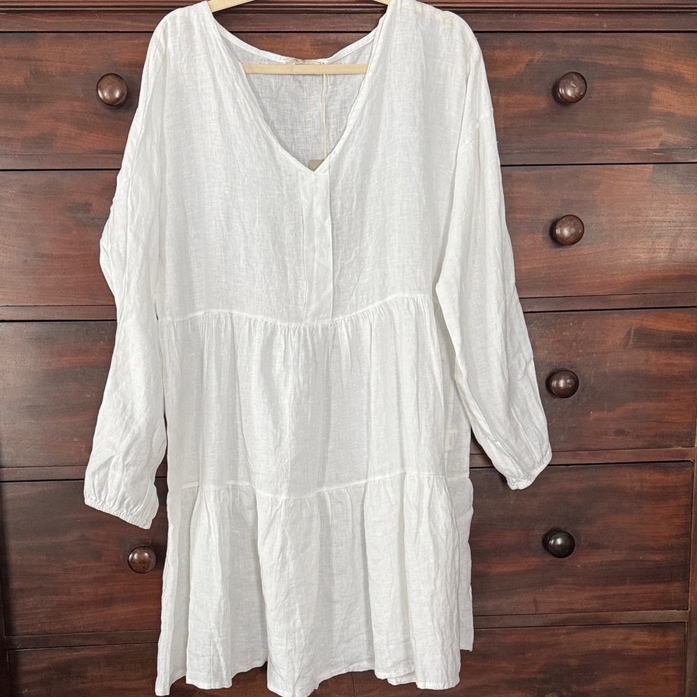Bellambia White Linen Dress